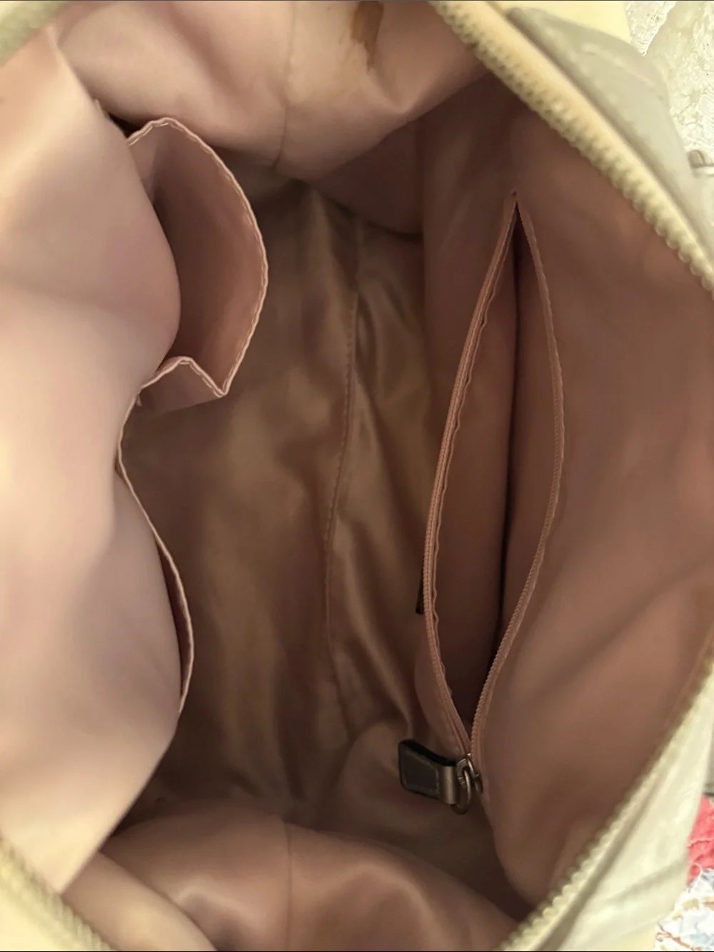 Coach Cream and Silver Ashley Leather Satchel Bag - Women's Handbag